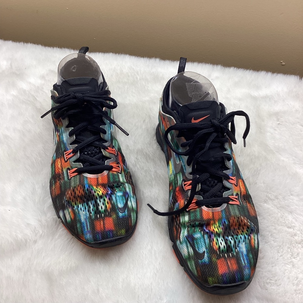 Nike Colorful Athletic Shoes with Black and Orange Accents